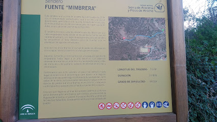 Fuente Mimbrera en Zufre. Zona de senderismo