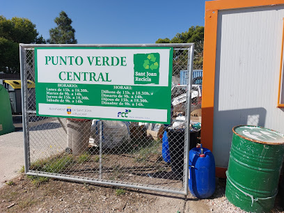 Punto Verde Central en San Juan de Alicante. Centro de reciclaje