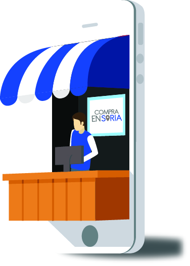 www.compraensoria.com en Aldealices. Comercio