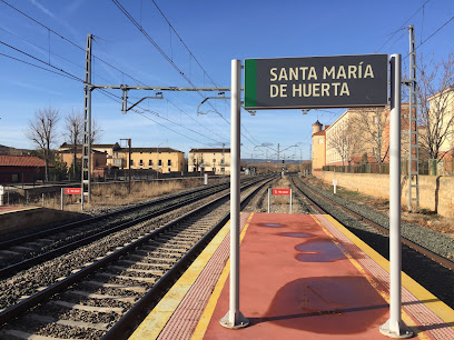 Estación de tren Santa Maria de Huerta en Santa María de Huerta. Estación de tren