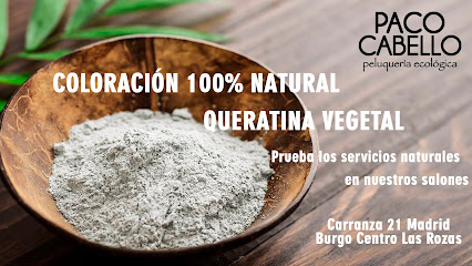 Paco Cabello peluquería ecológica en Las Rozas de Madrid. Peluquería