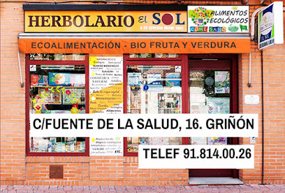 Herbolario El Sol en Griñón. Herbolario