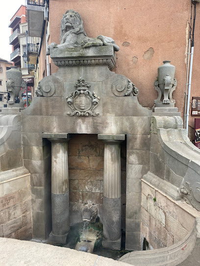 Font del lleo en Caldes de Montbui. Lugar de interés histórico