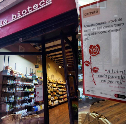 la bioteca en Barcelona. Tienda de alimentos orgánicos