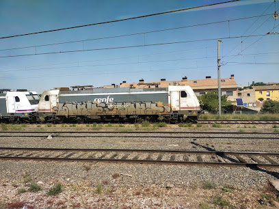 Estación de tren Grisen en Grisén. Estación de tren