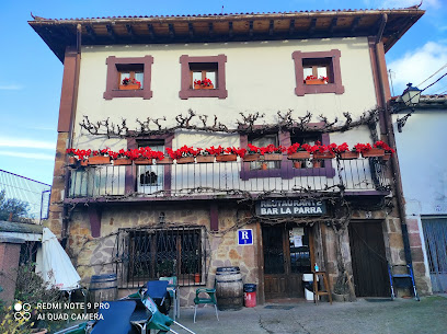 Restaurante la Parra en Valgañón. Restaurante