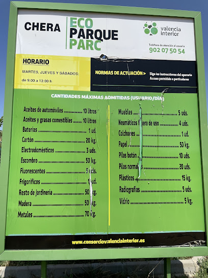 Ecoparque Chera en Chera. Centro de reciclaje