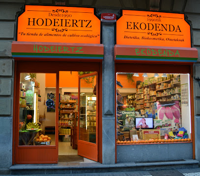 Hodeiertz Ekodenda en San Sebastián. Tienda de alimentos naturales