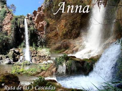 Ruta de las cascadas de Anna en Anna. Zona de senderismo