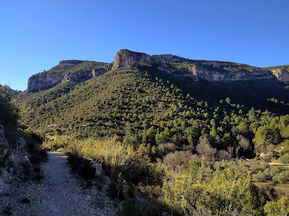 Inicio Ruta Cavanilles en Cortes de Pallás. Zona de senderismo