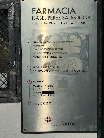 Farmacia Lda Isabel Pérez Salas en Benagéber. Farmacia