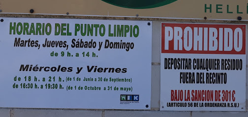 Punto Limpio en Hellín. Servicio de recogida de basura
