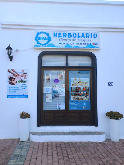 Herbolario Centro de Masajes Ikigai Lanzarote en Tías. Herbolario