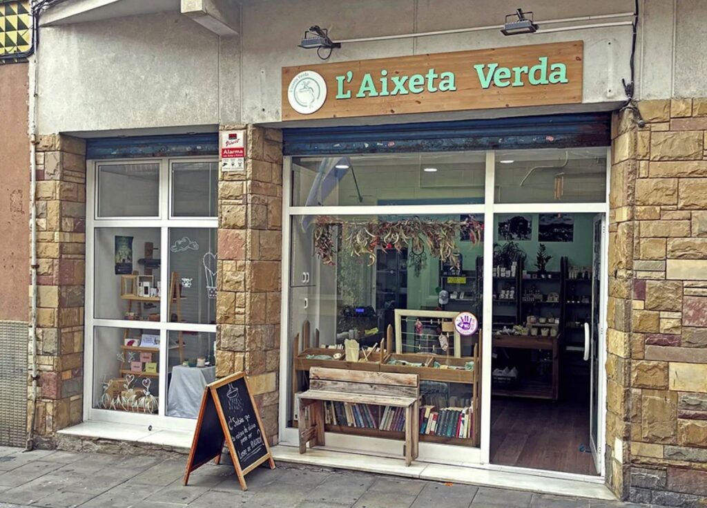 L' aixeta verda en Sta Coloma de Gramanet. Tienda de productos orgánicos