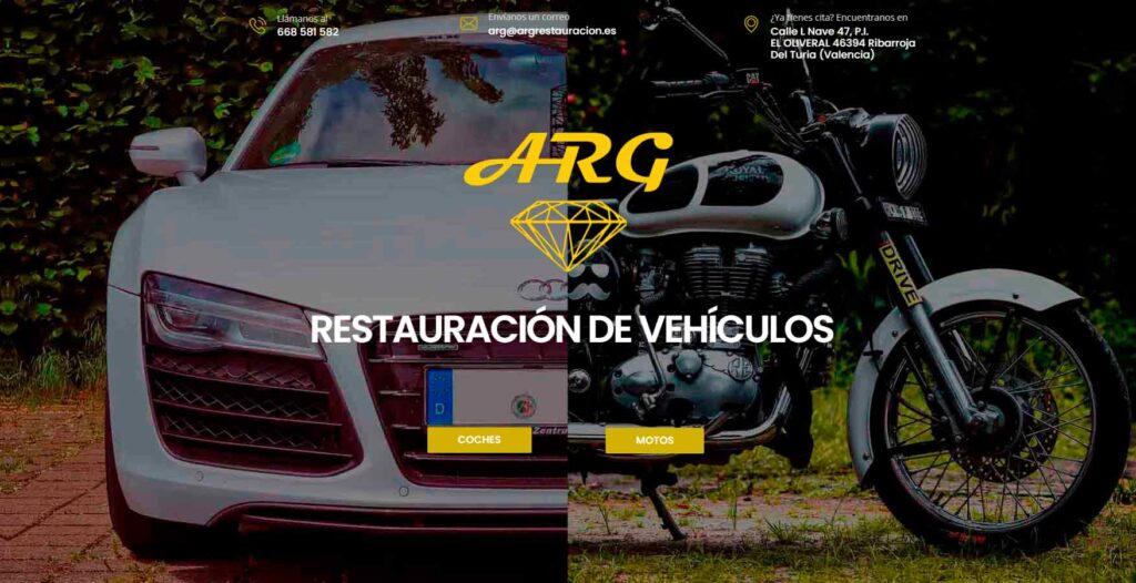 Servicios de Restauración de coches y Motos en el Taller de Ribarroja (Valencia). ARG Restauracion
