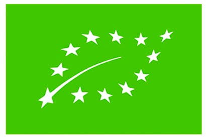 Logo de Agricultura Ecológica Europea para cultivos orgánicos y alimentos de empresas certificadas en España