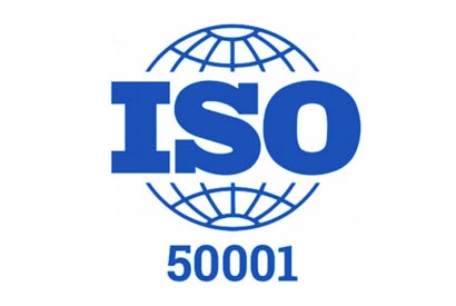 Logo de ISO 50001, certificación de auditoría y gestión energética para empresas en España