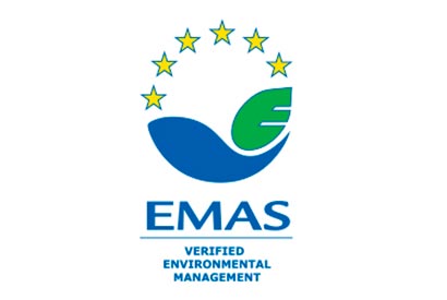 Logo de verificación EMAS, certificación medioambiental para empresas de calzado en España