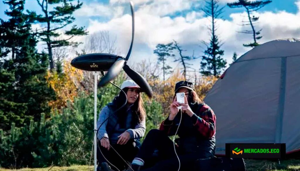El aerogenerador eólico portátil SHINE 2.0 promete luz gratis en 2 minutos con apenas viento