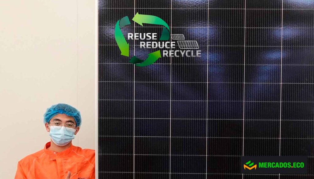 Paneles solares reciclados y utopía capitalismo verde: China denuevo. EL PANEL 100% RECICLADO Y TRINA SOLAR: EL FUTURO DEL SOL PARECE MÁS VERDE QUE NUNCA