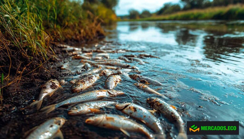 España lidera el deterioro hídrico en Europa, peces muertos, crisis del agua en Europa contaminación y España los peores datos
