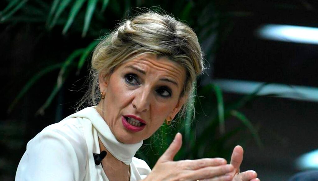 Yolanda Díaz advierte del cambio climático y lanza un reto a Feijóo