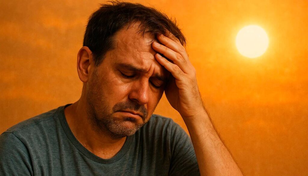 El calor extremo no solo agota: también dispara la ansiedad, la depresión y el riesgo de suicidio. ¿Por qué el calor nos vuelve más frágiles mentalmente? Así lo explican los últimos estudios.